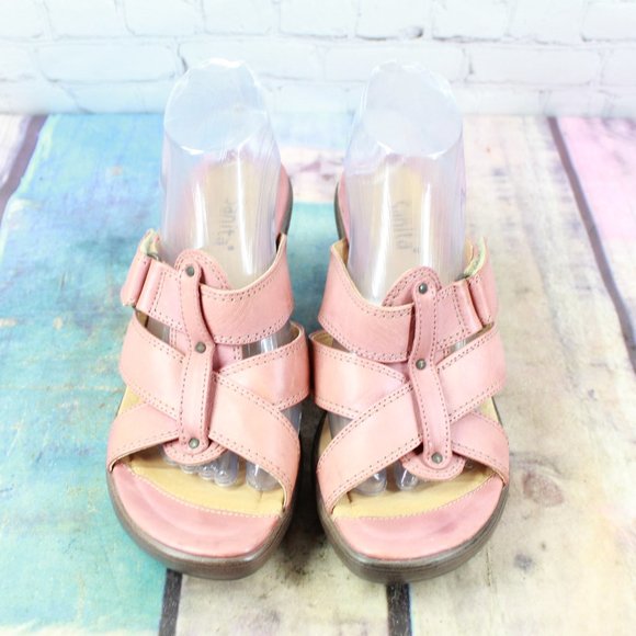 SANITA Strappy Slip On Wedge Sandals Size 10 / 40 - Picture 5 of 9